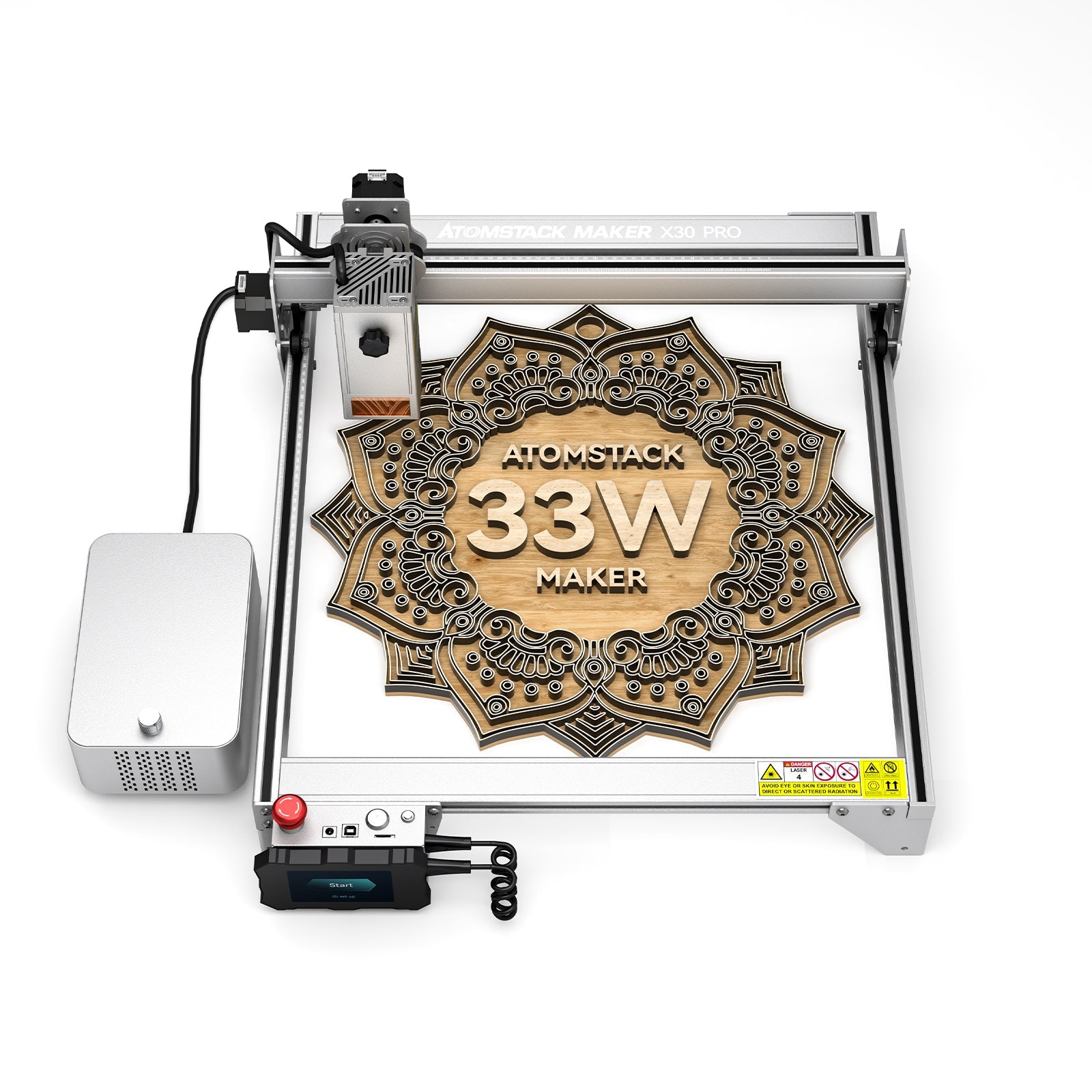 Atomstack X30 Pro 160W Laser Engraving Machine + Atomstack F2 Honeycomb Working Panel