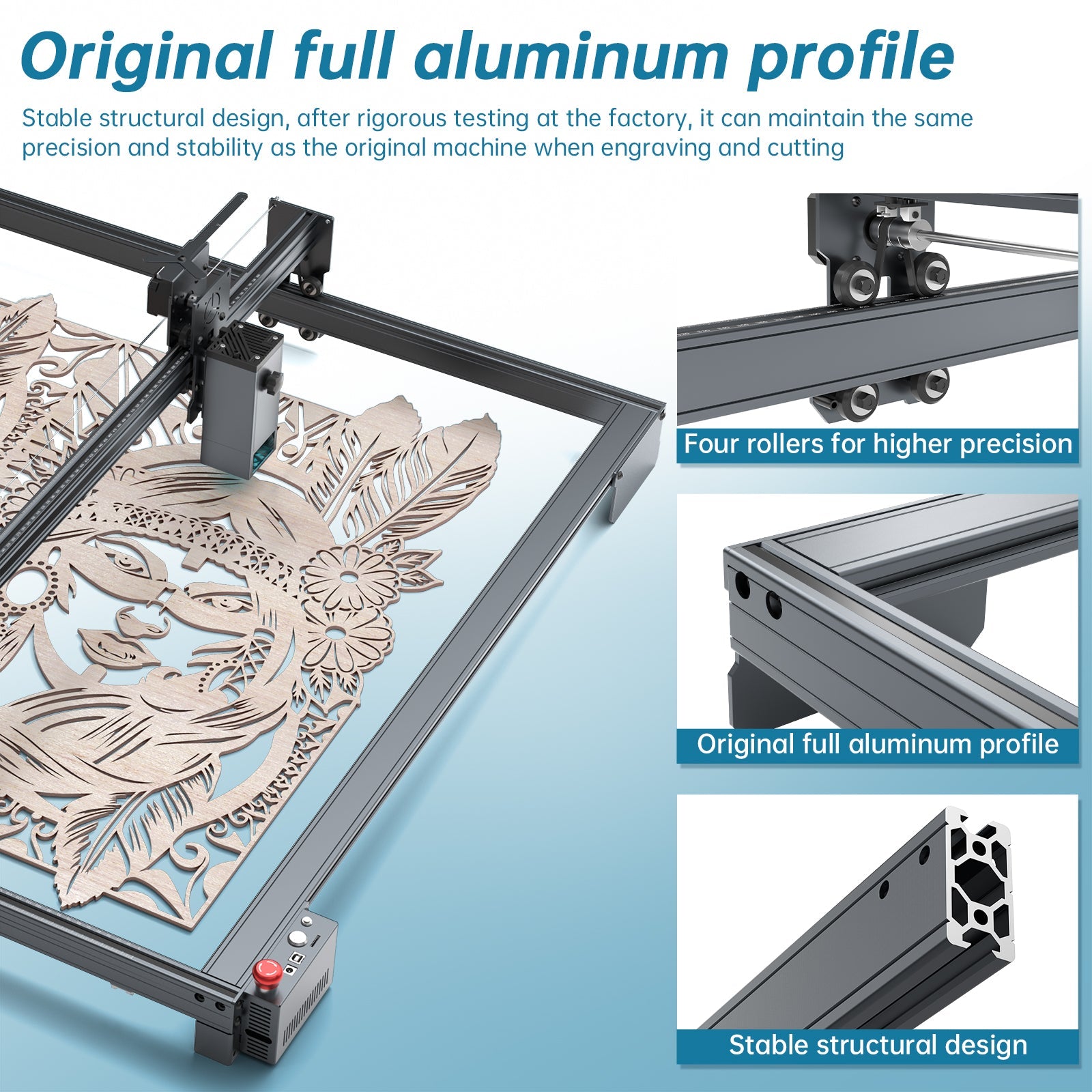 Atomstack E85 Working Area Expansion Kit 850*800mm + Atomstack M150/ M100/ M50 Laser Module