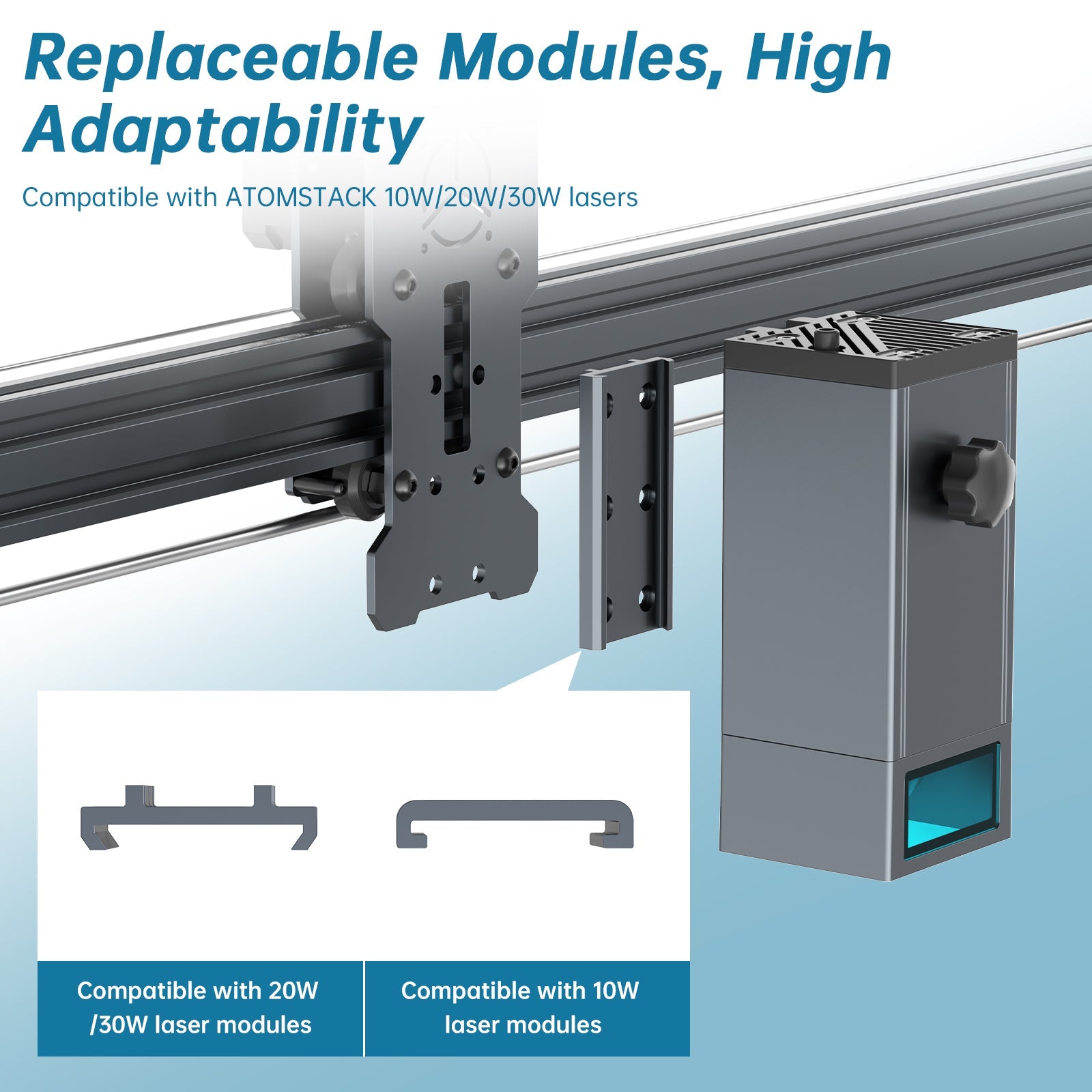 Atomstack E85 Working Area Expansion Kit 850*800mm + Atomstack M150/ M100/ M50 Laser Module