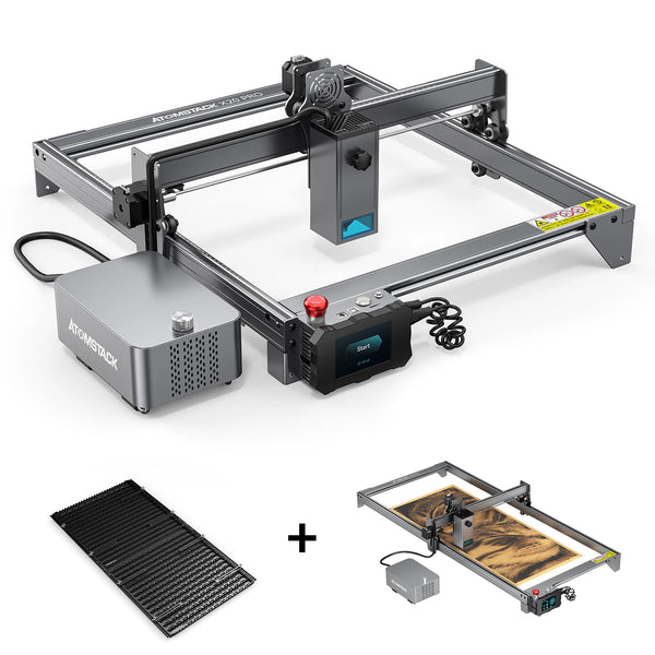 Atomstack X20 Pro 130W Quad-Laser Engraving Machine + X20 PRO Extension Kit + F3 Detachable Working Panel ( 460*850MM )