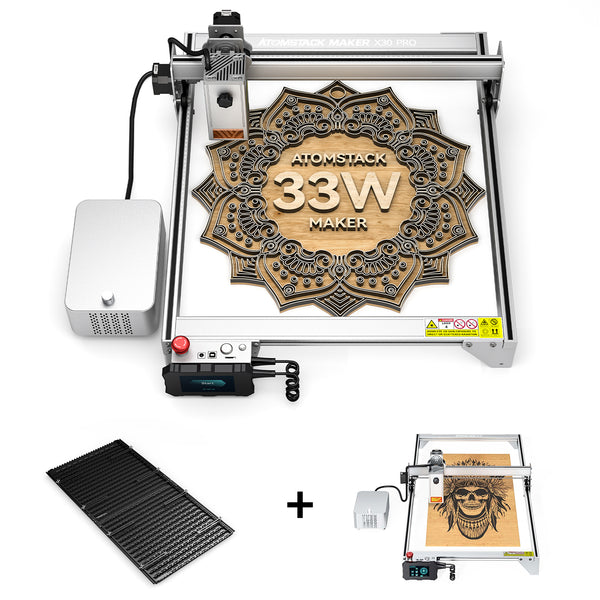 Atomstack X30 Pro 160W 6-Core Laser Engraving and Cutting Machine + X30 PRO Extension Kit + F3 Detachable Working Panel ( 460*850MM )