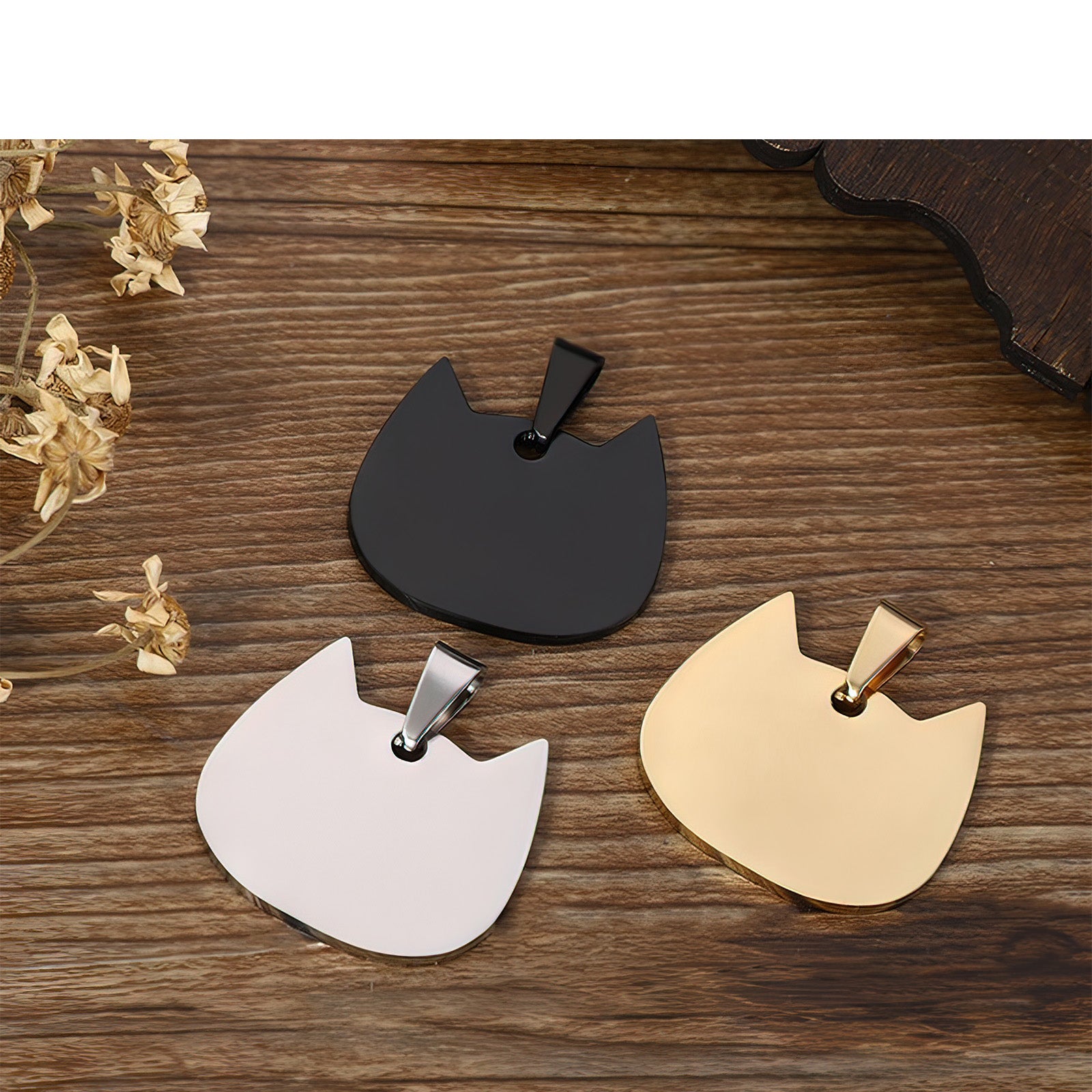 43pcs Metal Stamping Tags Kit Pet Dog ID Tag Blank Necklace Bracelet Ring Pendant for DIY Craft