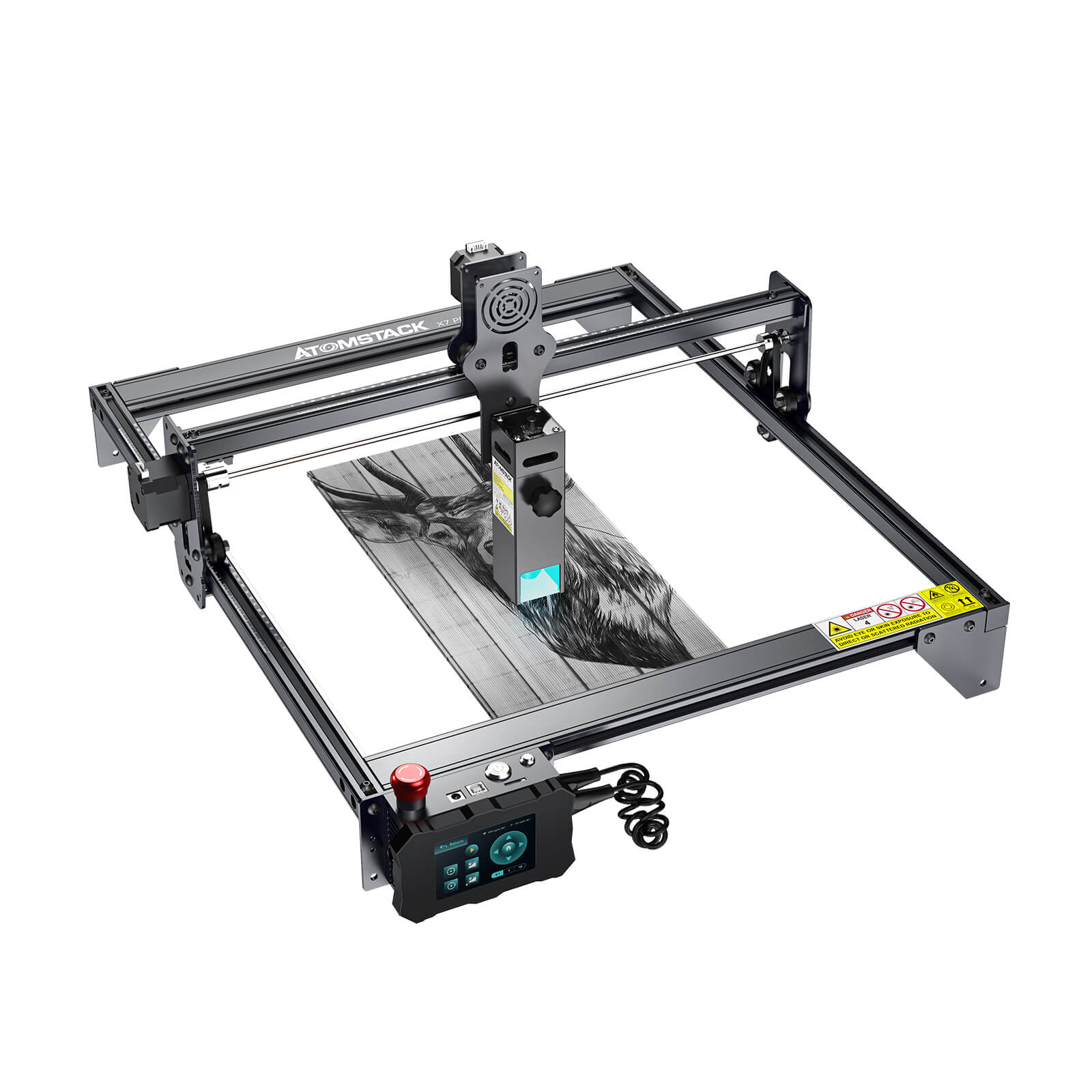 Atomstack X7 Pro 50W Cutter & Engraving Machine + R1 Multi-function Chuck Rotary