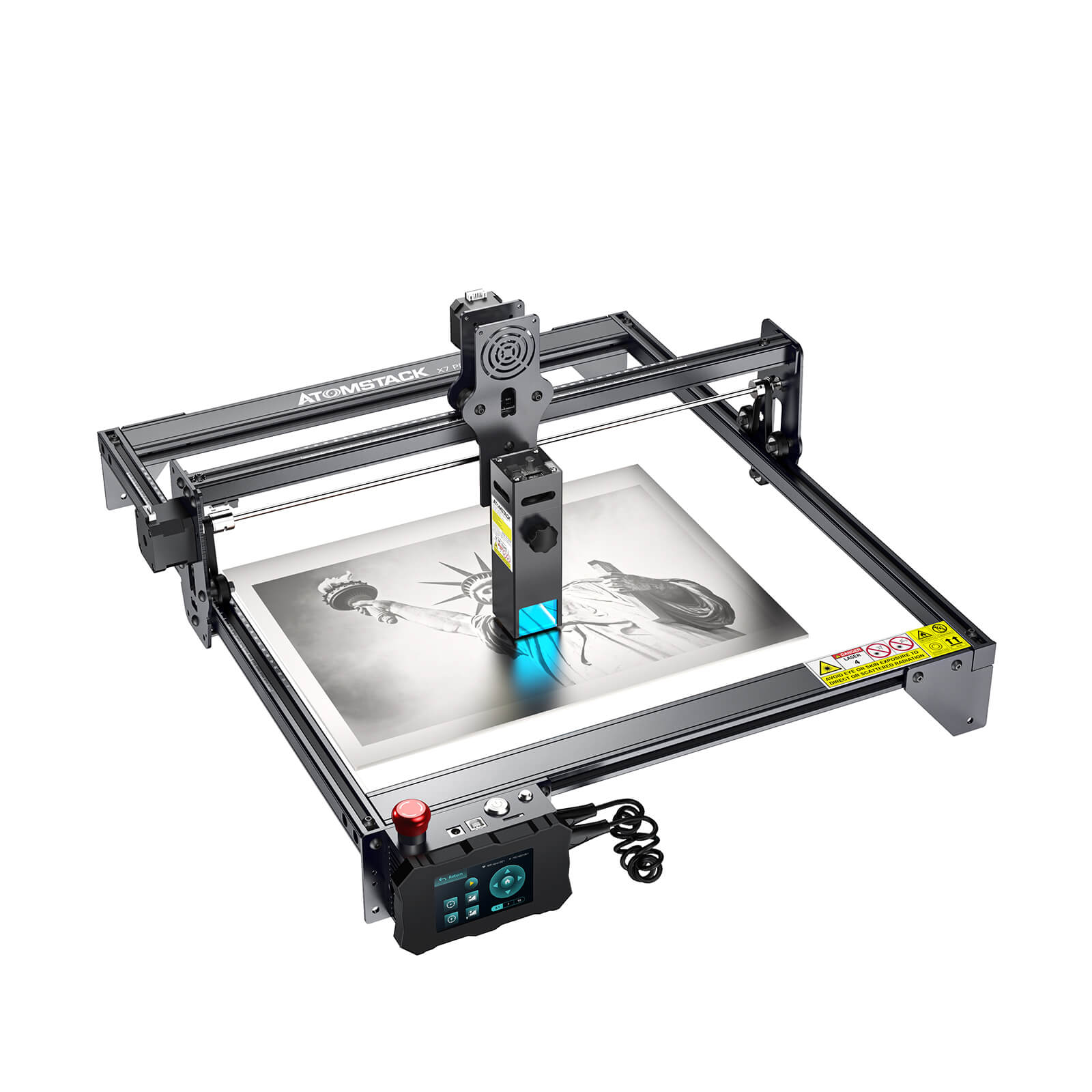 Atomstack X7 Pro 50W Cutter & Engraving Machine + R1 Multi-function Chuck Rotary