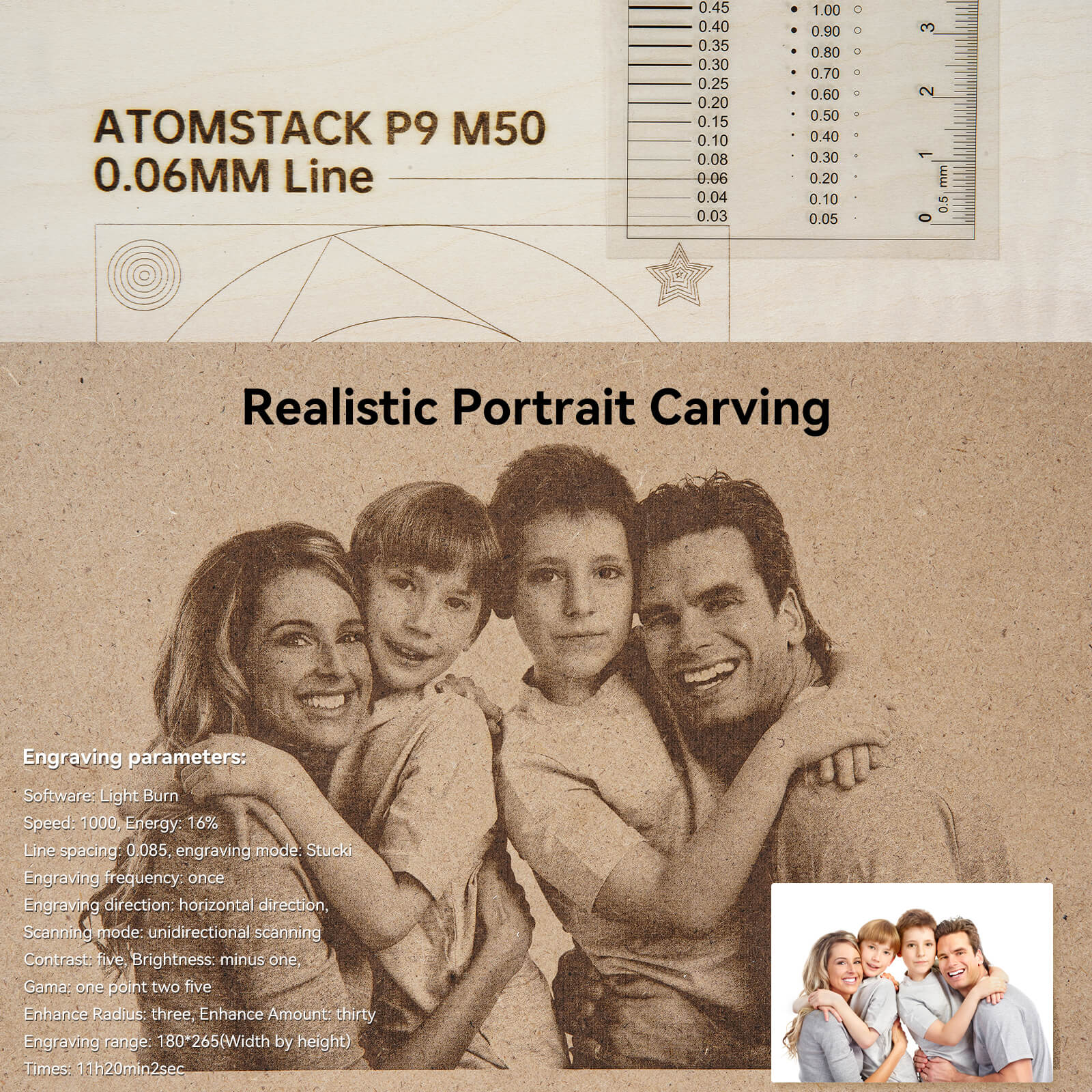 Atomstack P9 M50 50W Portable Dual Laser Engraver and Cutter