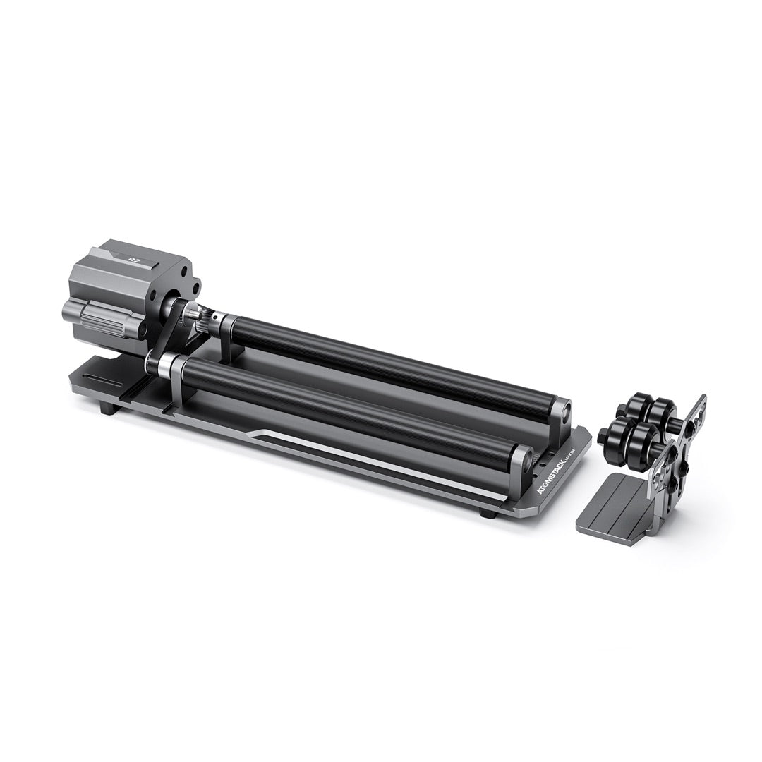Atomstack R1 Pro Multi-function Chuck and Roller Rotary for Laser Engraver