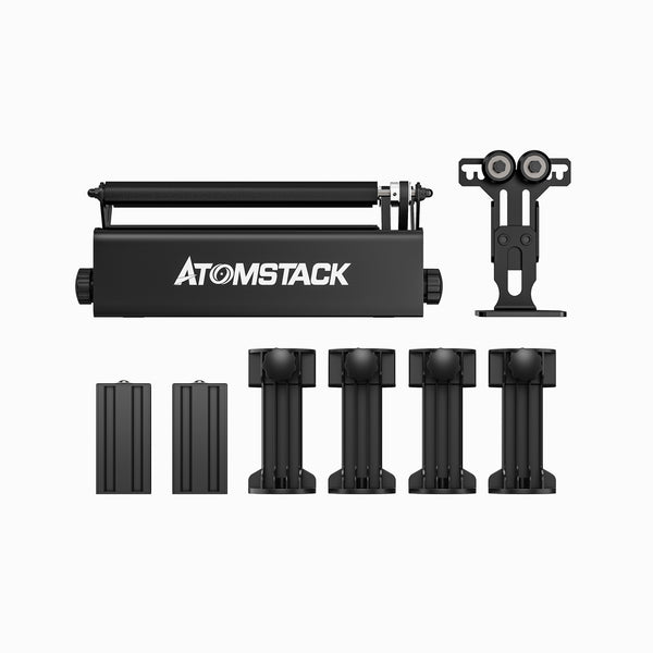 Upgraded Atomstack R3 Pro Rotary Roller with Separable support module and Extension Towers