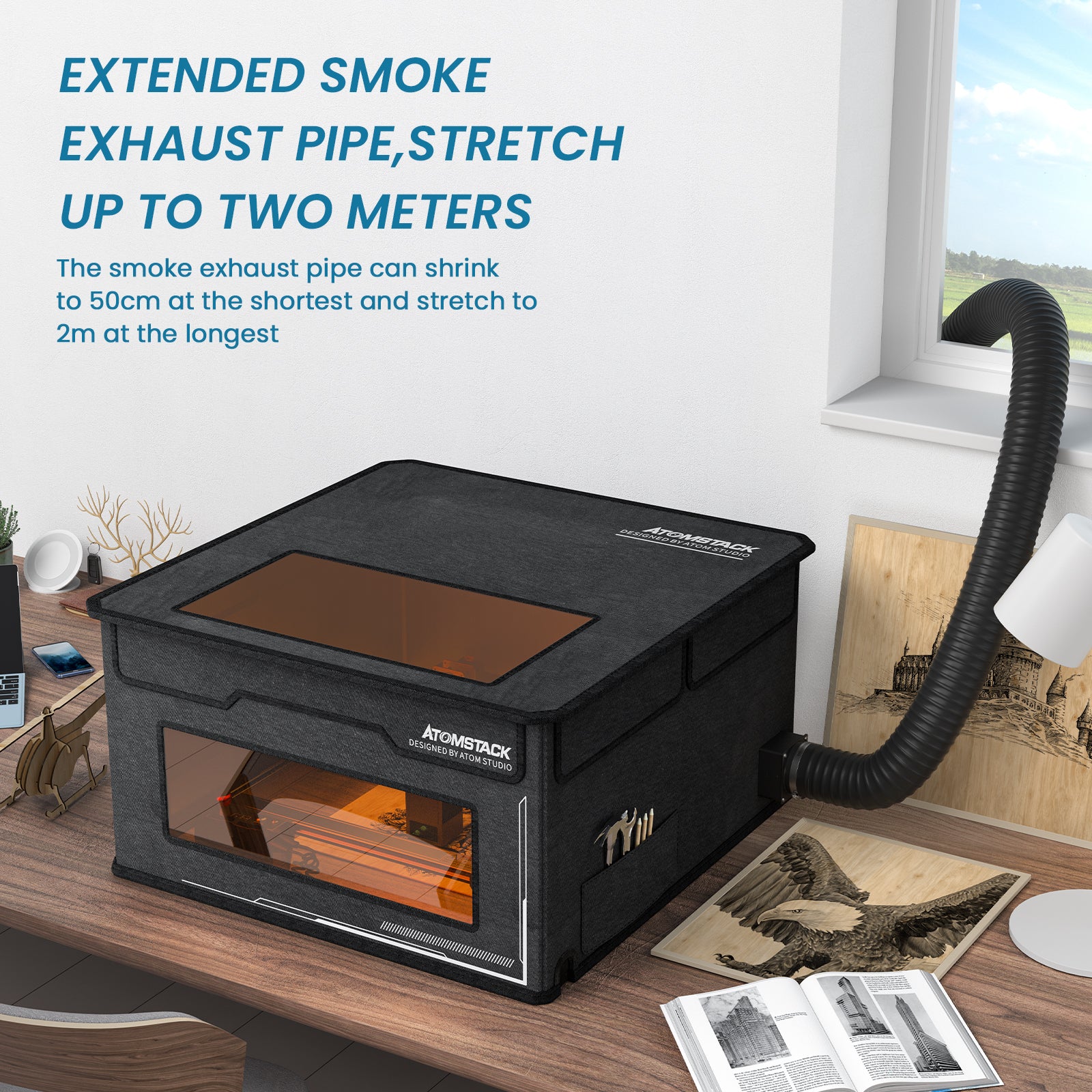 Atomstack FB2 Enclosure Foldable Dust-Proof Cover for all brands of laser engravers