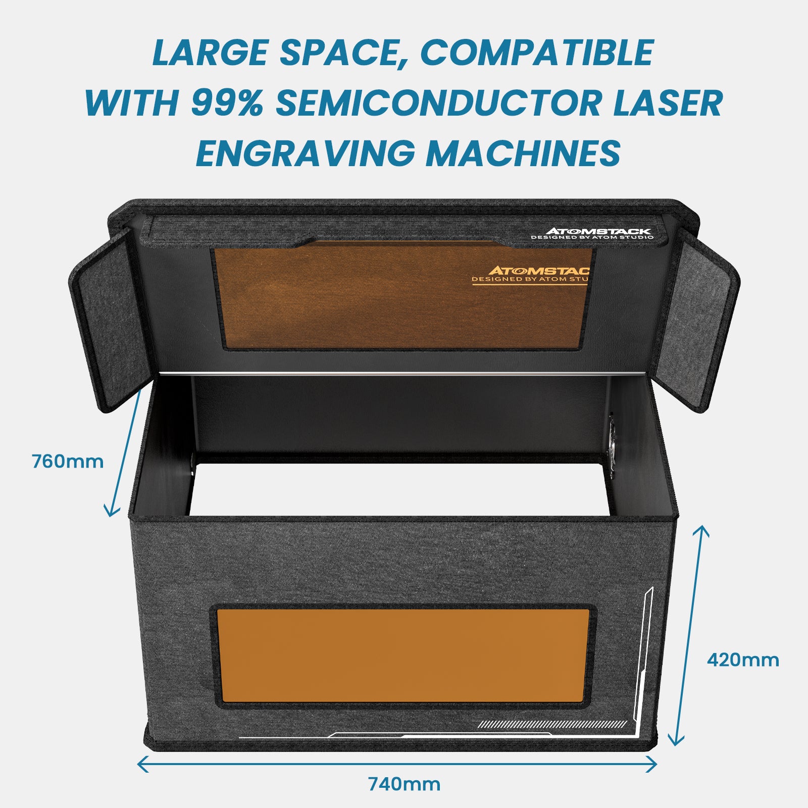 Atomstack FB2 Enclosure Foldable Dust-Proof Cover for all brands of laser engravers